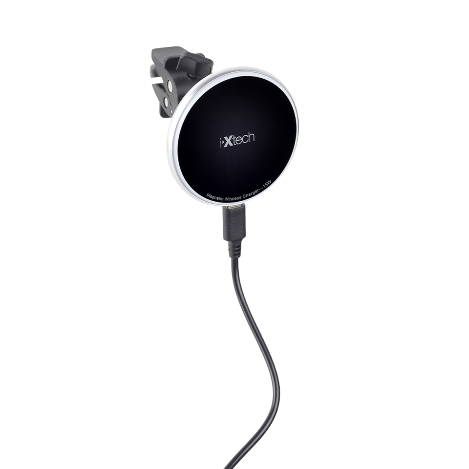 IX-CC016 15w Kablosuz Magsafe Araç Şarj Cihazı ve Telefon Tutucu