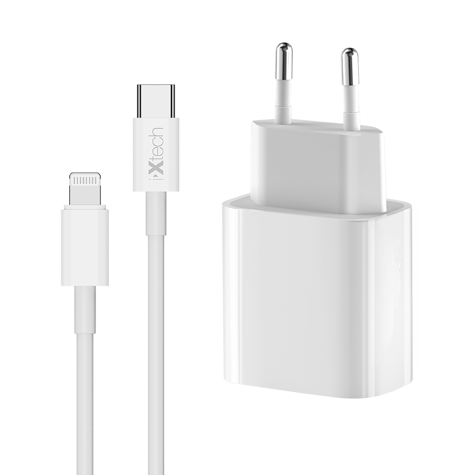 IX-HC6 20W Type-C to Lightning Seyahat Şarj Seti