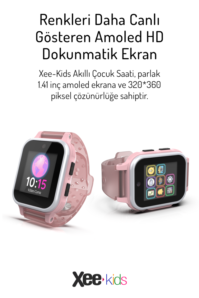 Xee Kids Konum Takipli Görüntülü Konuşmalı Akıllı Çocuk Saati Siyah
