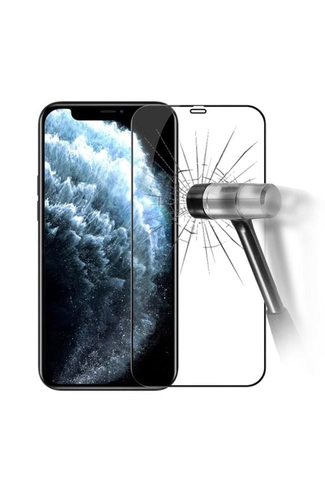 Iphone 12 Tam Kaplama Kırılmaz Cam Ekran Koruyucu