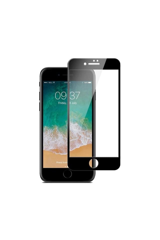 Iphone X-XS Siyah Tam Kaplama Kırılmaz Cam Ekran Koruyucu