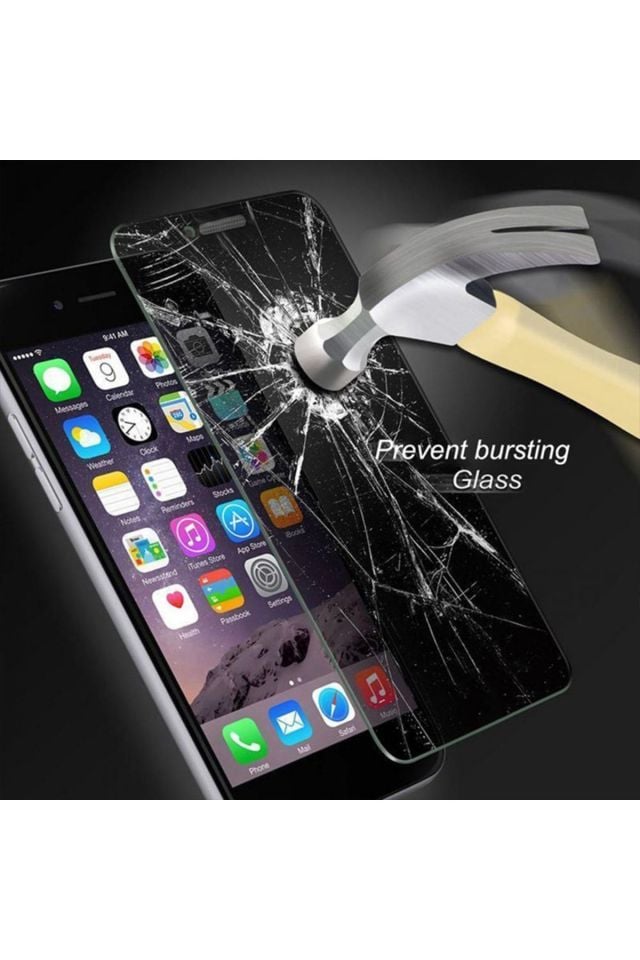 Iphone 6 Plus -7 Plus Siyah Tam Kaplama Kırılmaz Cam Ekran Koruyucu