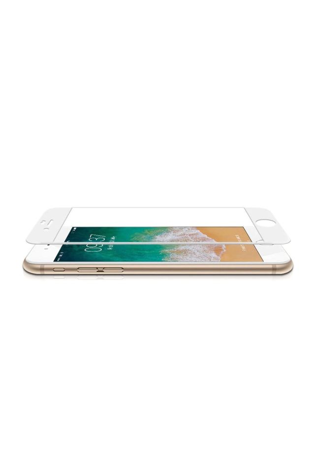 Iphone 6 Beyaz Tam Kaplama Kırılmaz Cam Ekran Koruyucu