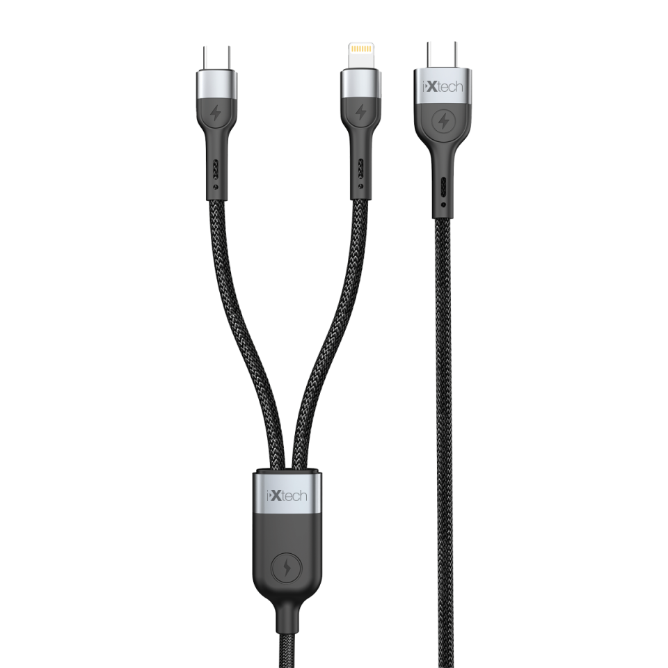 IX-UC018 İkisi bir arada Lighting & Type-C Şarj ve Data Kablosu