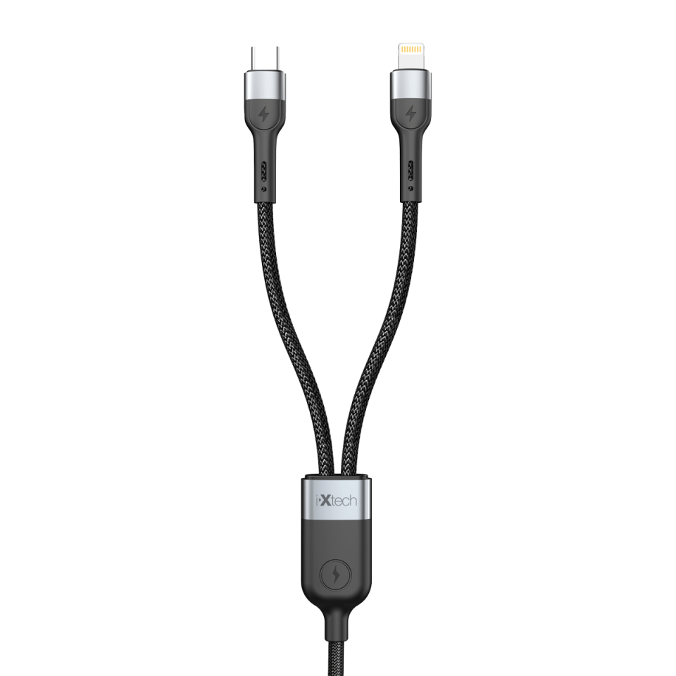 IX-UC018 İkisi bir arada Lighting & Type-C Şarj ve Data Kablosu