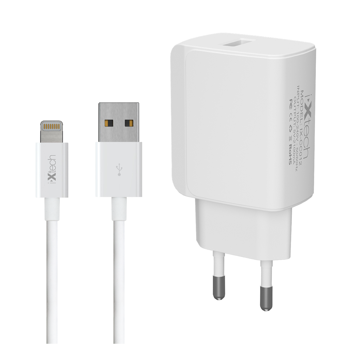 IX-CC012 Usb To Lightning Kablo ve Adaptör Hızlı Şarj Seti