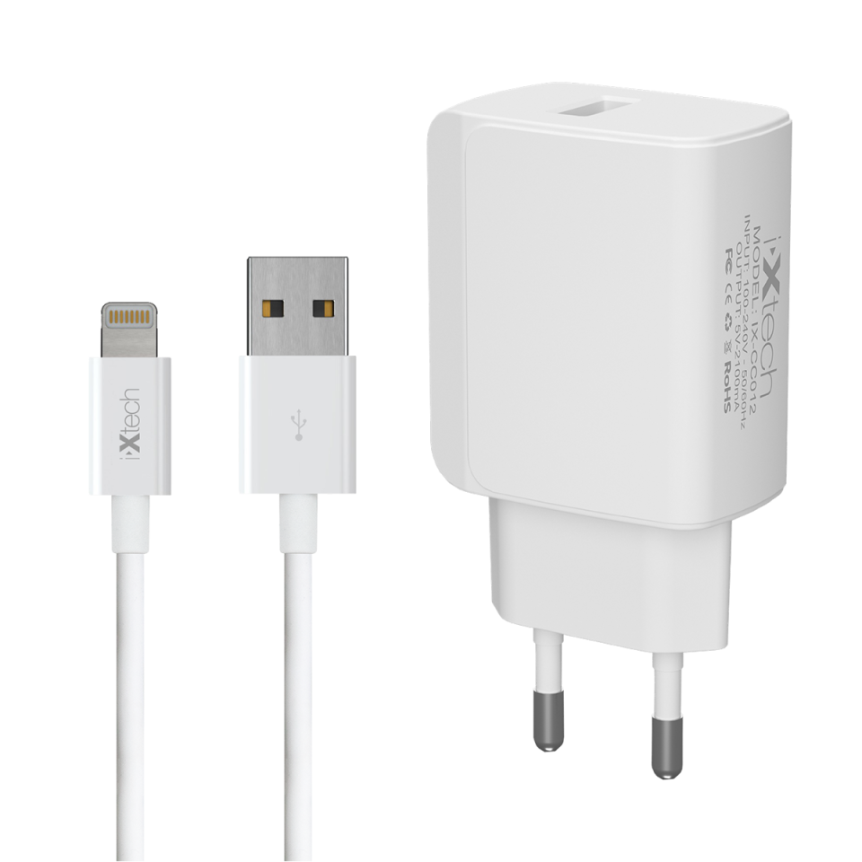 IX-CC012 Usb To Lightning Kablo ve Adaptör Hızlı Şarj Seti