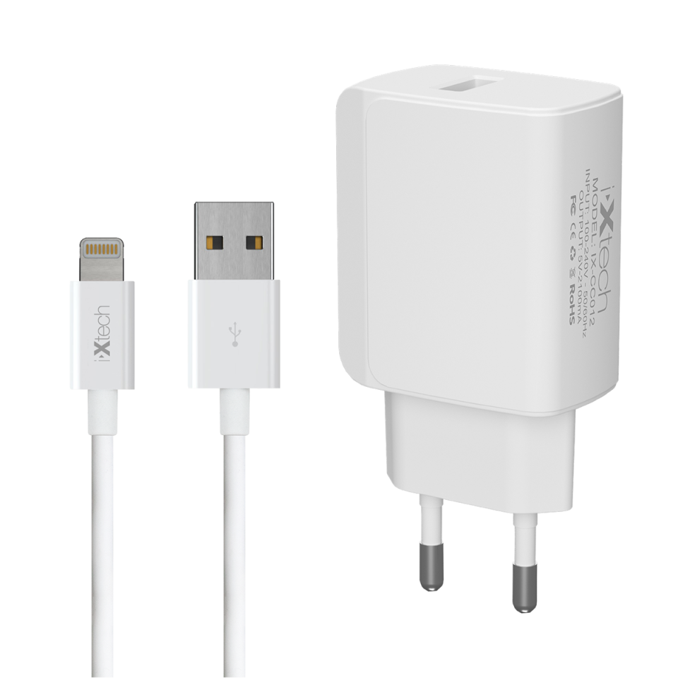 IX-CC012 Usb To Lightning Kablo ve Adaptör Hızlı Şarj Seti
