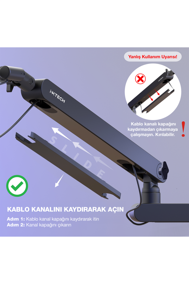Boom Arm Ayarlanabilir 360° Dönebilen Mikrofon Tutucu, Mikrofon Kolu -  Lizard