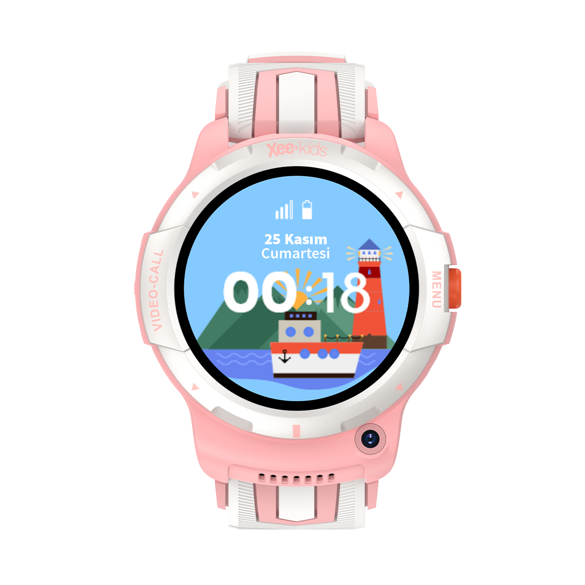 Xee Kids-11 SIM Kartlı Konum Takipli Görüntülü Konuşmalı Akıllı Çocuk Saati - Pembe