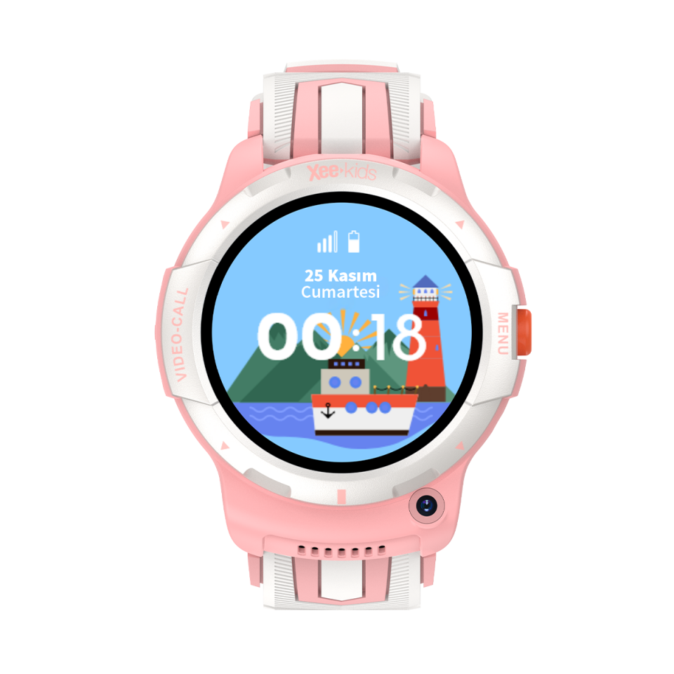 Xee Kids-11 SIM Kartlı Konum Takipli Görüntülü Konuşmalı Akıllı Çocuk Saati - Pembe
