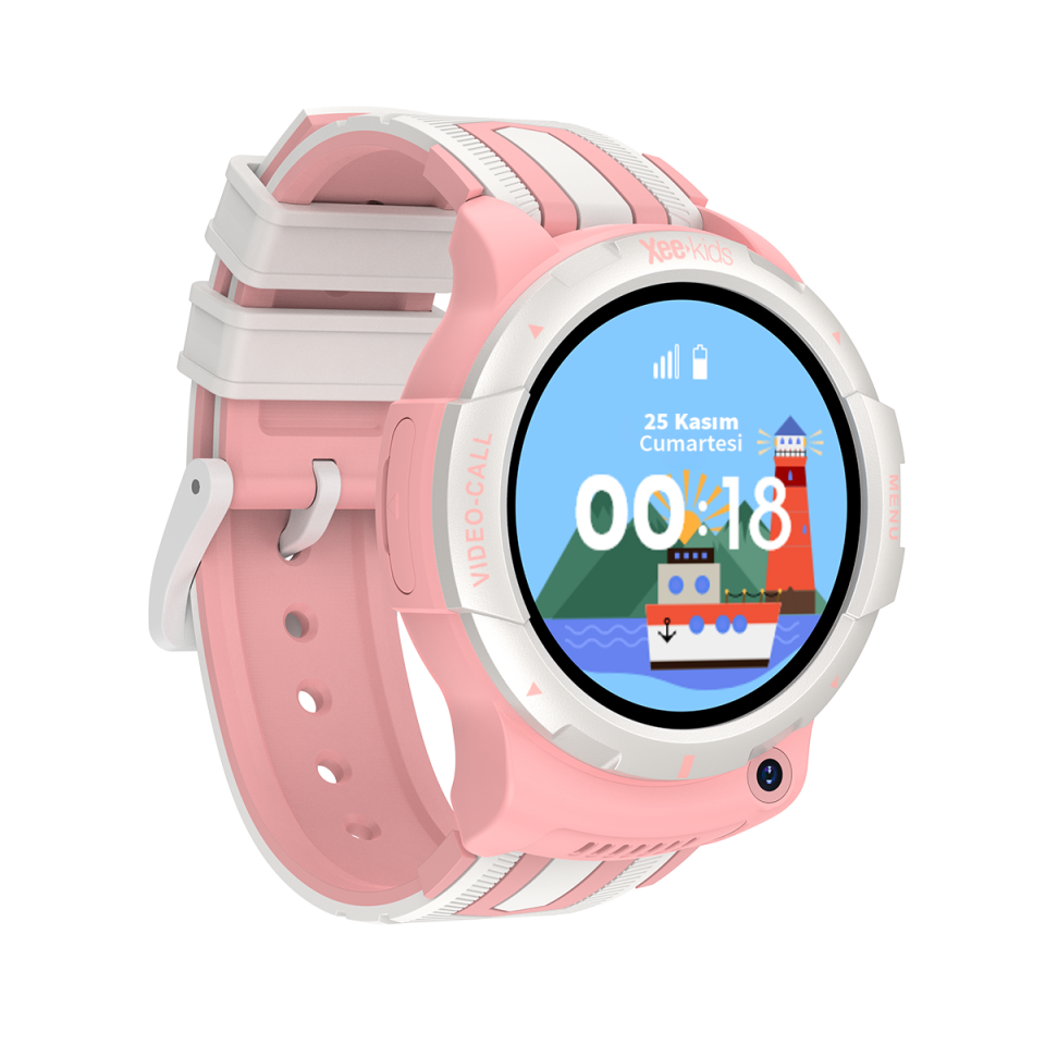 Xee Kids-11 SIM Kartlı Konum Takipli Görüntülü Konuşmalı Akıllı Çocuk Saati - Pembe